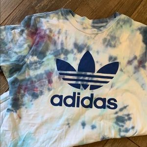 Custom tye died adidas shirt